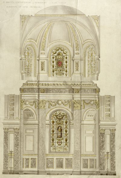 Decorative scheme for the apse of St. Paul